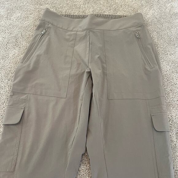Athleta Women's Cargo‎ Tech Pant Light Grey Size 10 - Picture 3 of 9